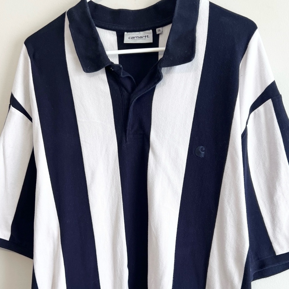 Carhartt Hinton Striped Polo Shirt - Picture 2 of 4